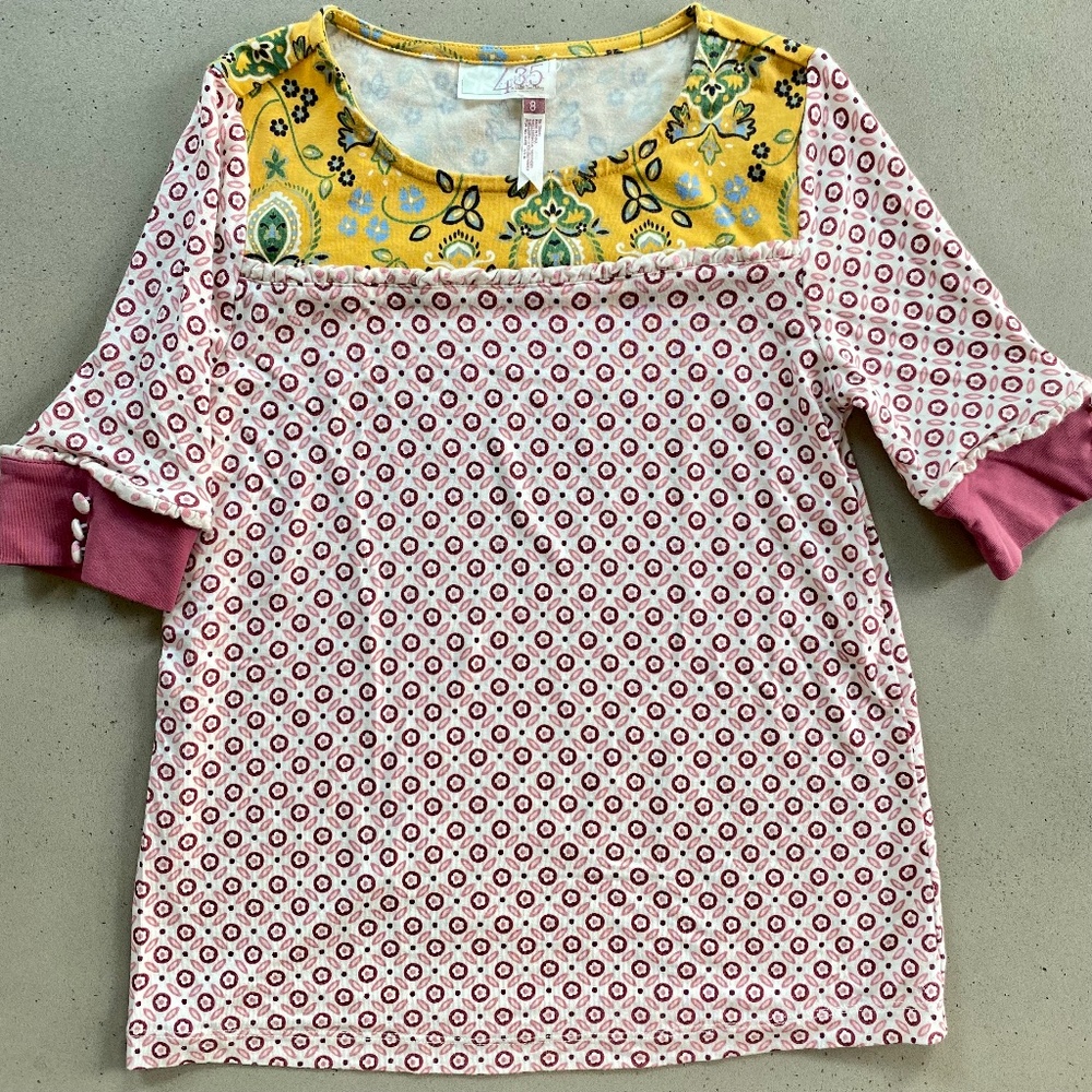 Matilda Jane Once Upon A Time Maiden’s Quest Top Burgundy Maroon Pink Size 8